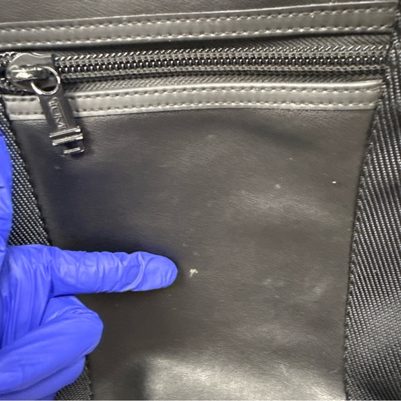 Tumi Alpha Bravo Davis Backpack Laptop Carry Bag Nylon Leather Black *READ - Picture 10 of 16